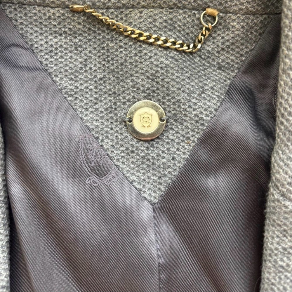 Grey Wool Blend Tailored Blazer - Picture 2 of 5